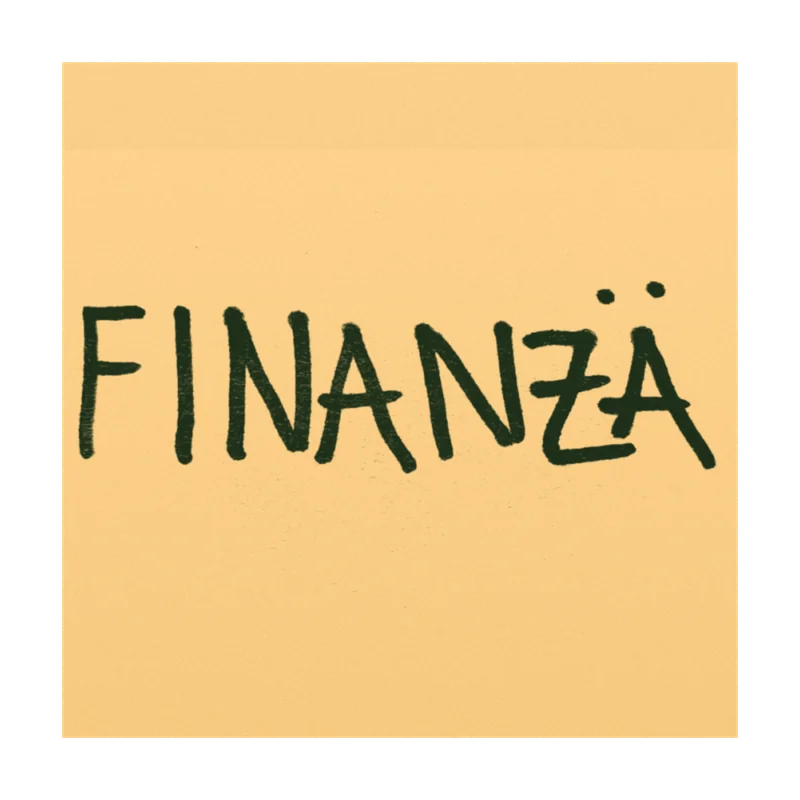 Ein Post-it in Andreas Handschrift: FINANZÄ